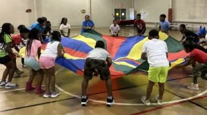 Students participating in a SPARK Equity Awards funded physical education program