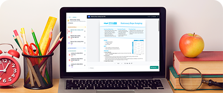 Your guide to SPARK Digital – laptop showing curriculum platform